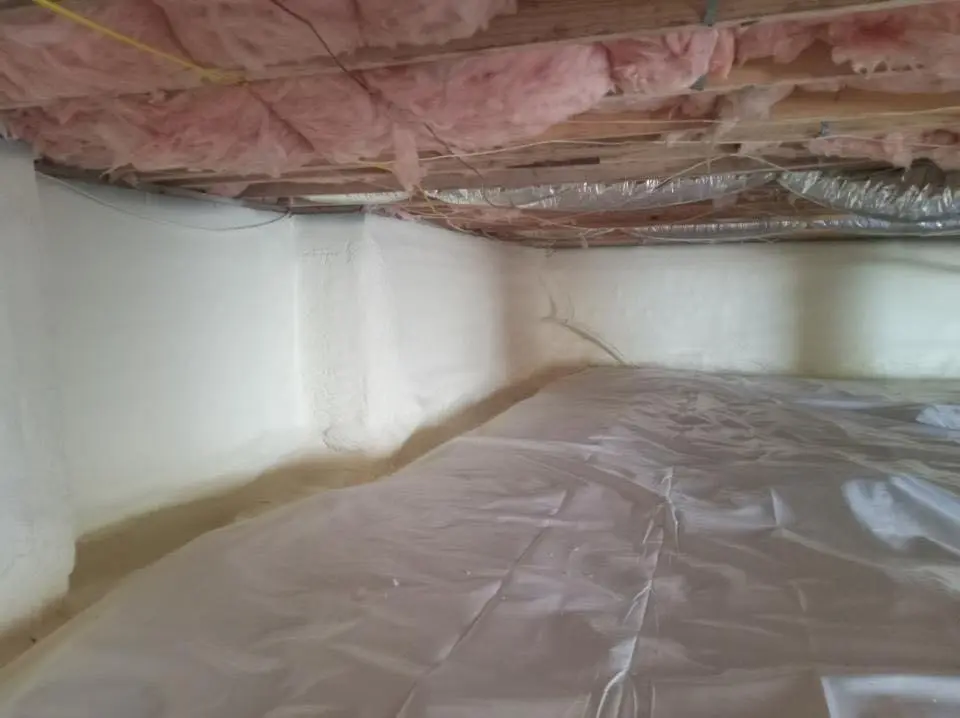 Crawl space encapsulation with closed-cell spray foam for Attic Insulation in Fair Oaks Ranch